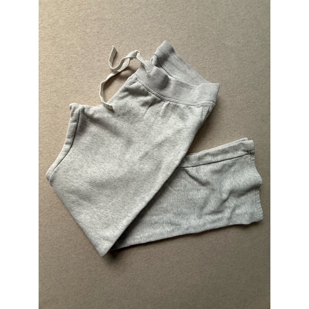 Hollister Gray Fleece Lined Drawstring Sweatpants Size Medium Lounge Joggers